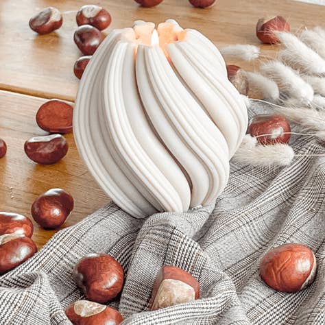 Candle Copenhagen - Wholesale Tapered Candle/Candlestick - SWIRL5