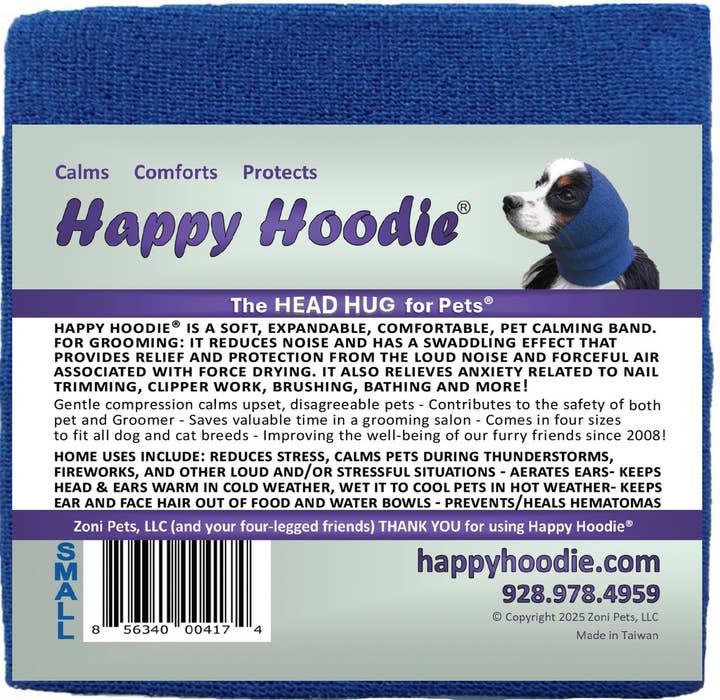 Pet Palette Distribution - Wholesale Pet Grooming Tool - Dog - Happy Hoodie Small Blue2