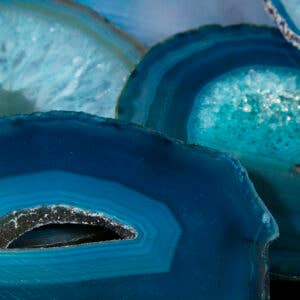 Cold River Mining - Wholesale Spiritual Stone/Crystal - TEAL AGATE SLABS, SLICES- Sold by the piece2