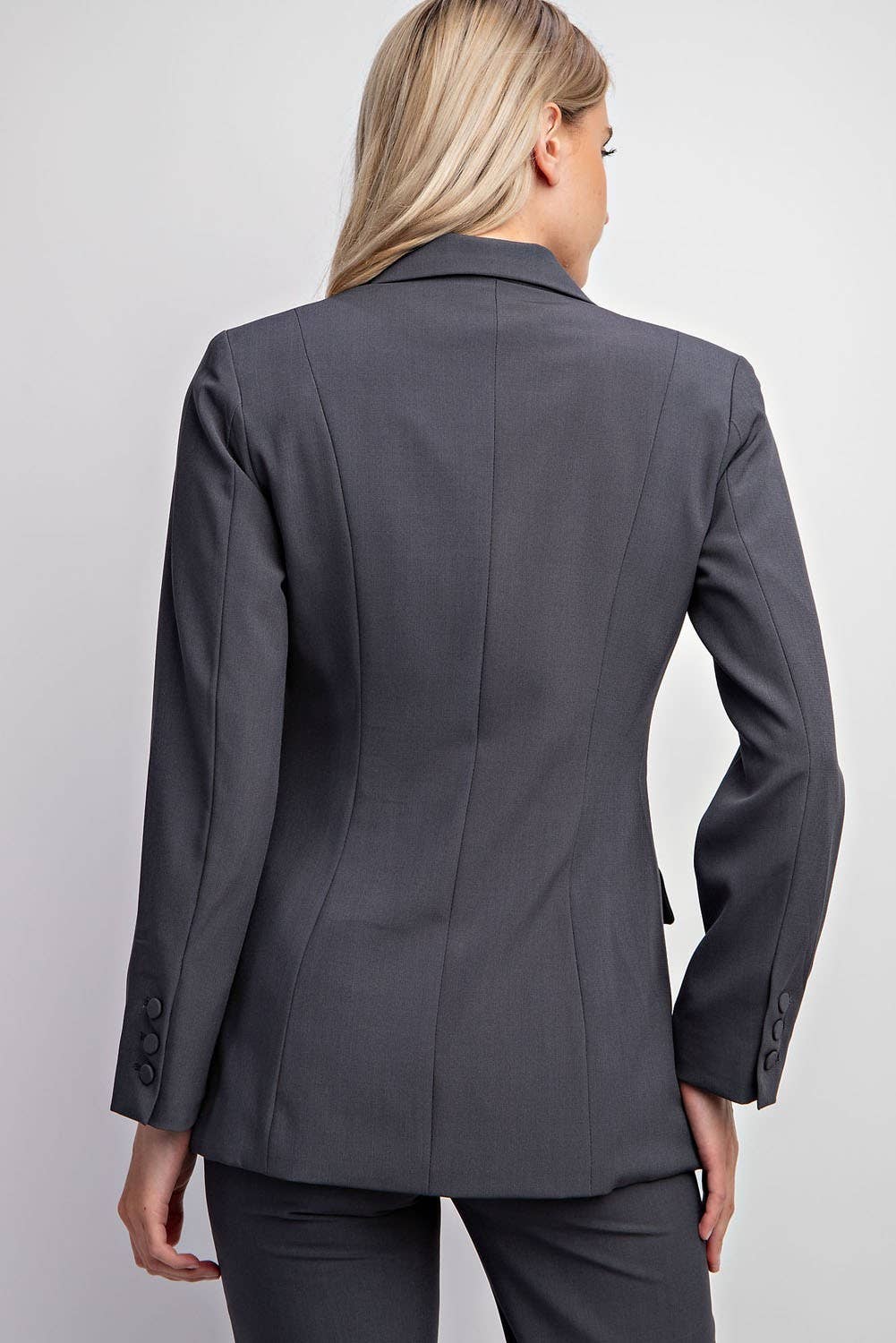 Edit by Nine - Vente Blazer – femme - Blazer Mj3781 Coupe Ajustée - Tenue Quotidienne3