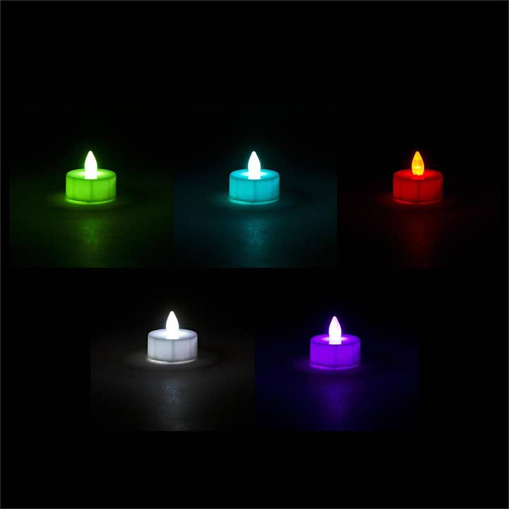 Truu Design Set/6 Colour-Changing Tealights (2xLR44 inclu) for wholesale by Truu Design