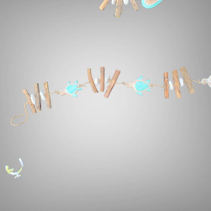 Batik Indah – wholesale Mobile – Mobile hand Carved Chunky Hanging Nautical - 100cm8