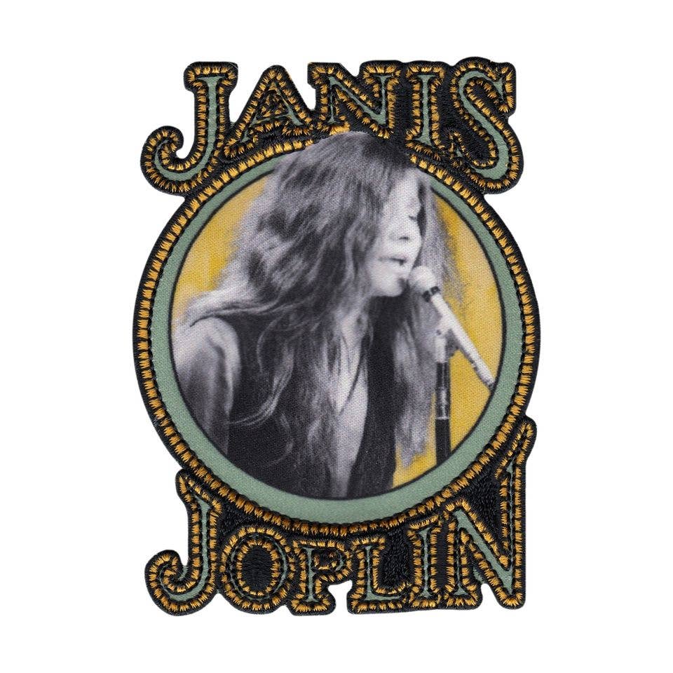 Square Deal Recordings & Supplies - Vendita all'ingrosso Toppe - Patch - Janis Joplin - Cantando al Microfono0