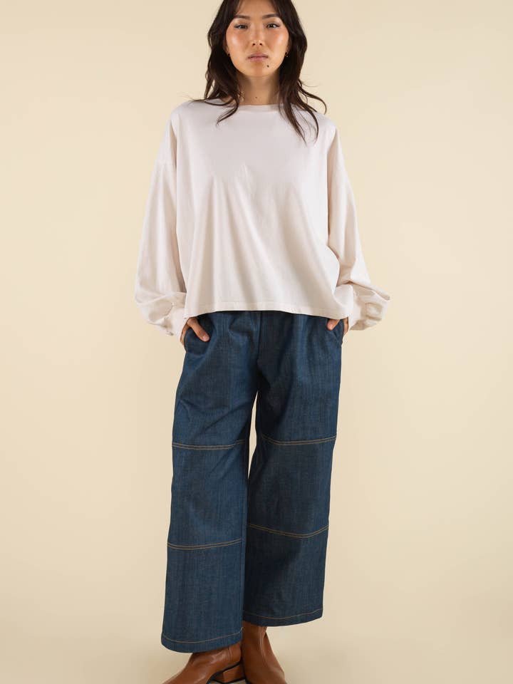 NLT - Wholesale T-Shirt - Women's - Vintage Boxy Garment Dyed Long Sleeve Tee