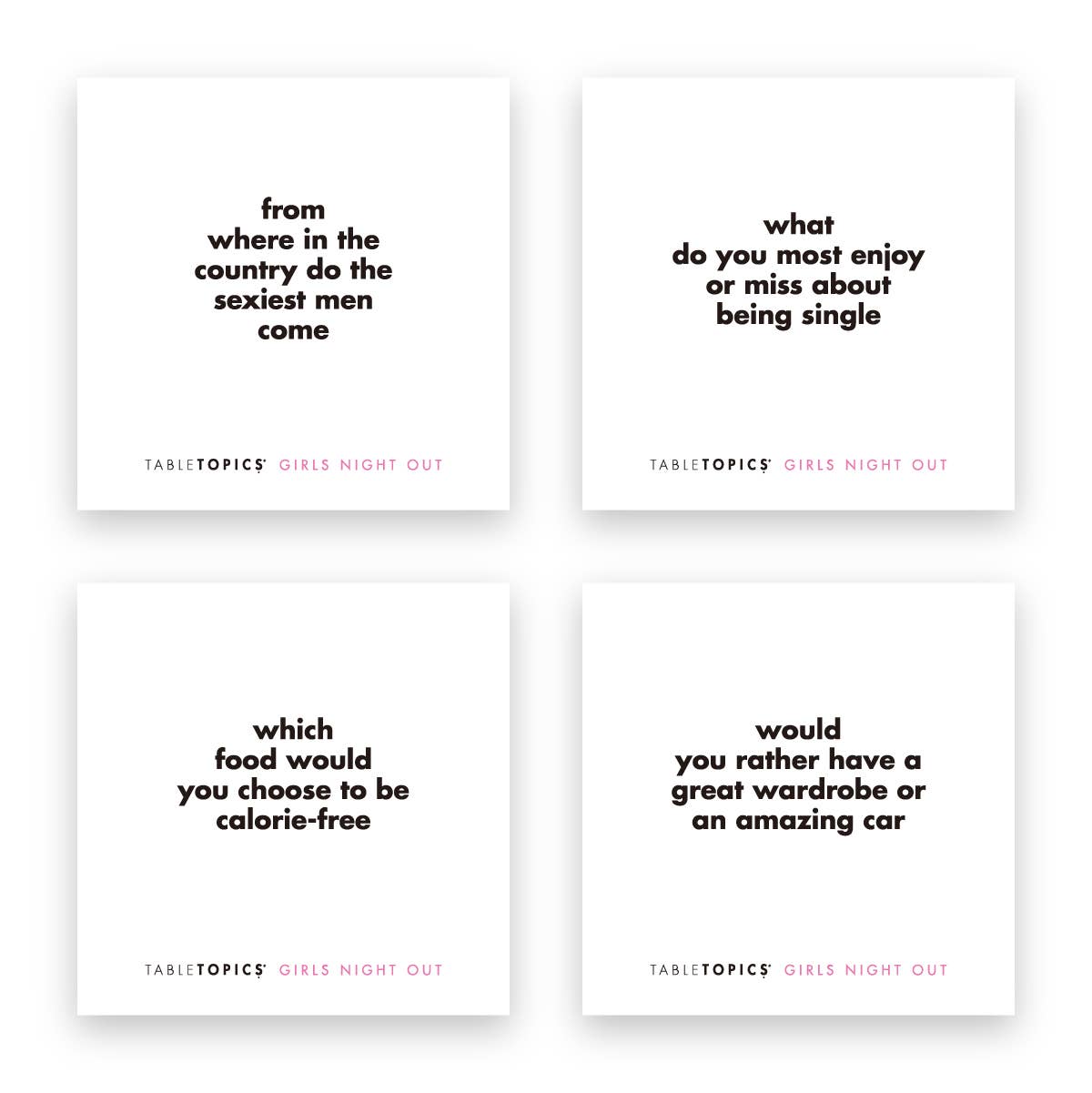 TableTopics - Wholesale Card Game - TABLETOPICS GIRLS NIGHT OUT - Conversation Starter Q's3