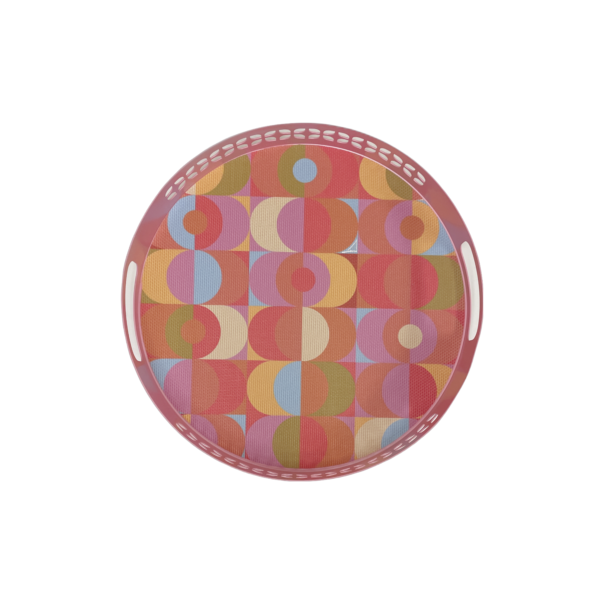 hide+seek SUPPLY CO - Wholesale Placemat - Blink double-sided Round Woven Placemat 12.6" diameter6