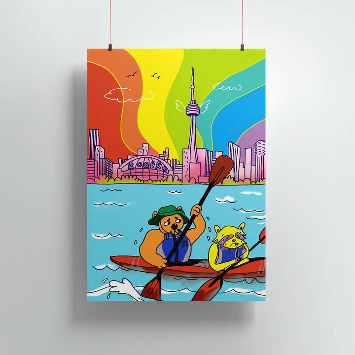 Toronto Skyline Print for wholesale by Yangsgallery