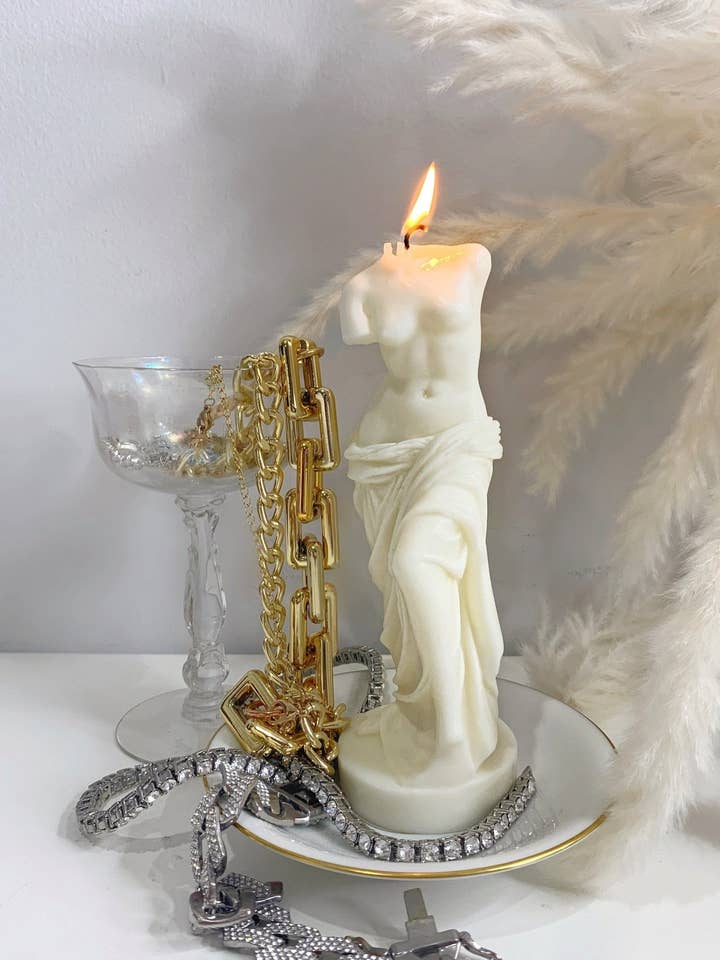 Candela Venus Originale in bianco scultura per la vendita all'ingrosso da parte di Anaïs Candle
