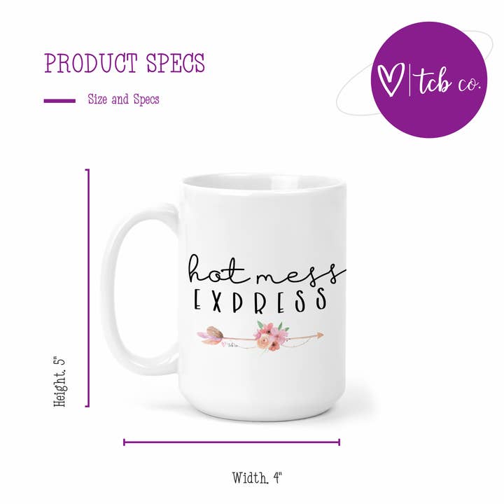 tcbco - Wholesale Coffee Mug - Hot Mess Express 15 Oz Ceramic Mug2