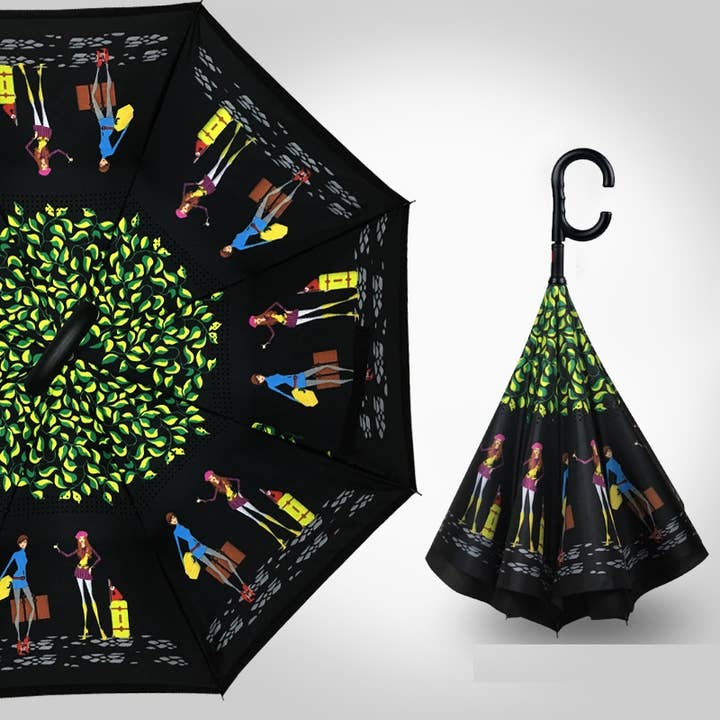 Superbia - Wholesale Umbrella - Women's - Inverted Automatic-Opening Printed Upside Down Umbrella20