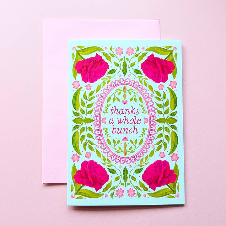 Merci Beaucoup | Mini Carte de Vœux pour la vente par Cheeky Peach Designs