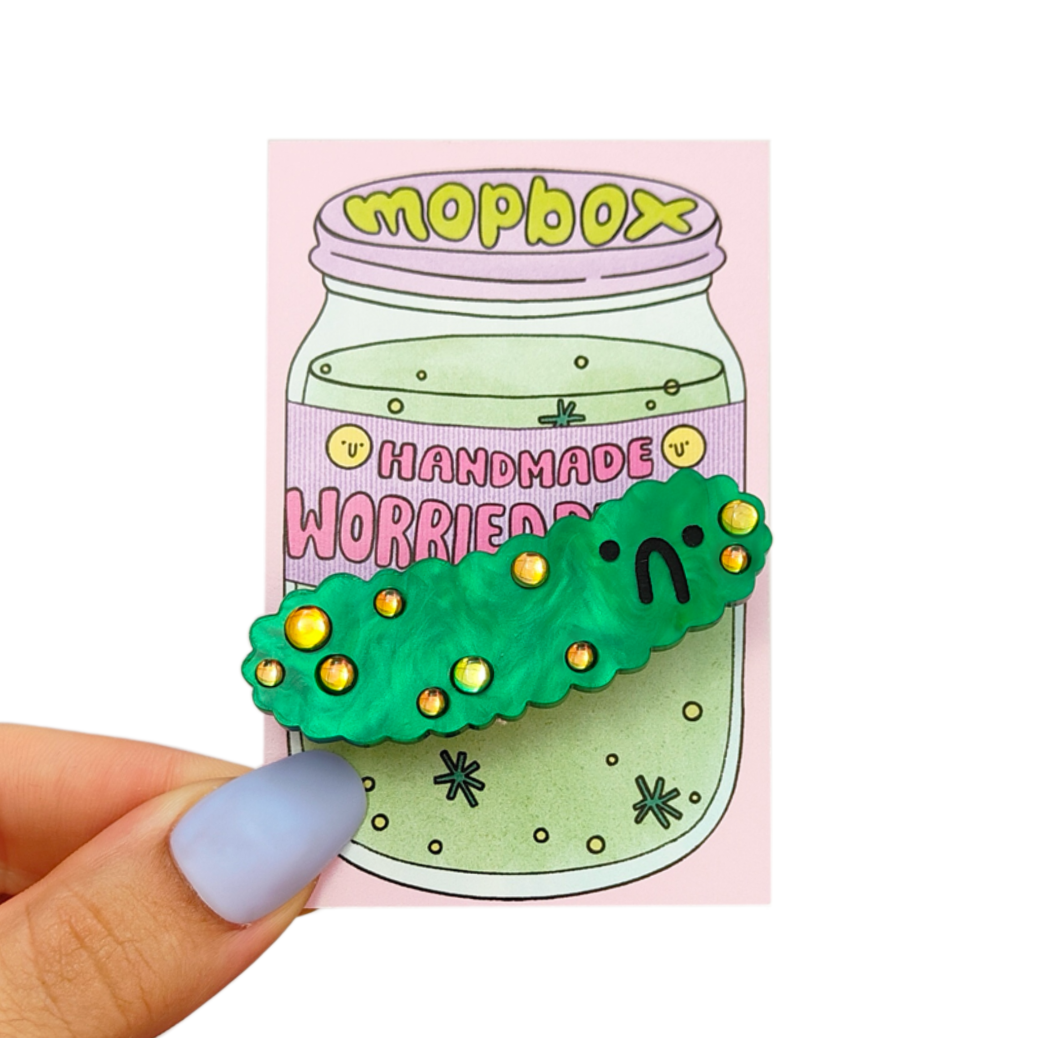 Mimo - Wholesale Lapel Pin/Button - Happy, Worried and Angry Pickle Badge - Gherkin Pin1