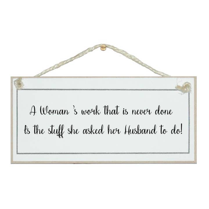 Een vrouwenwerk... Dames borden voor wholesale door Crafty Clara