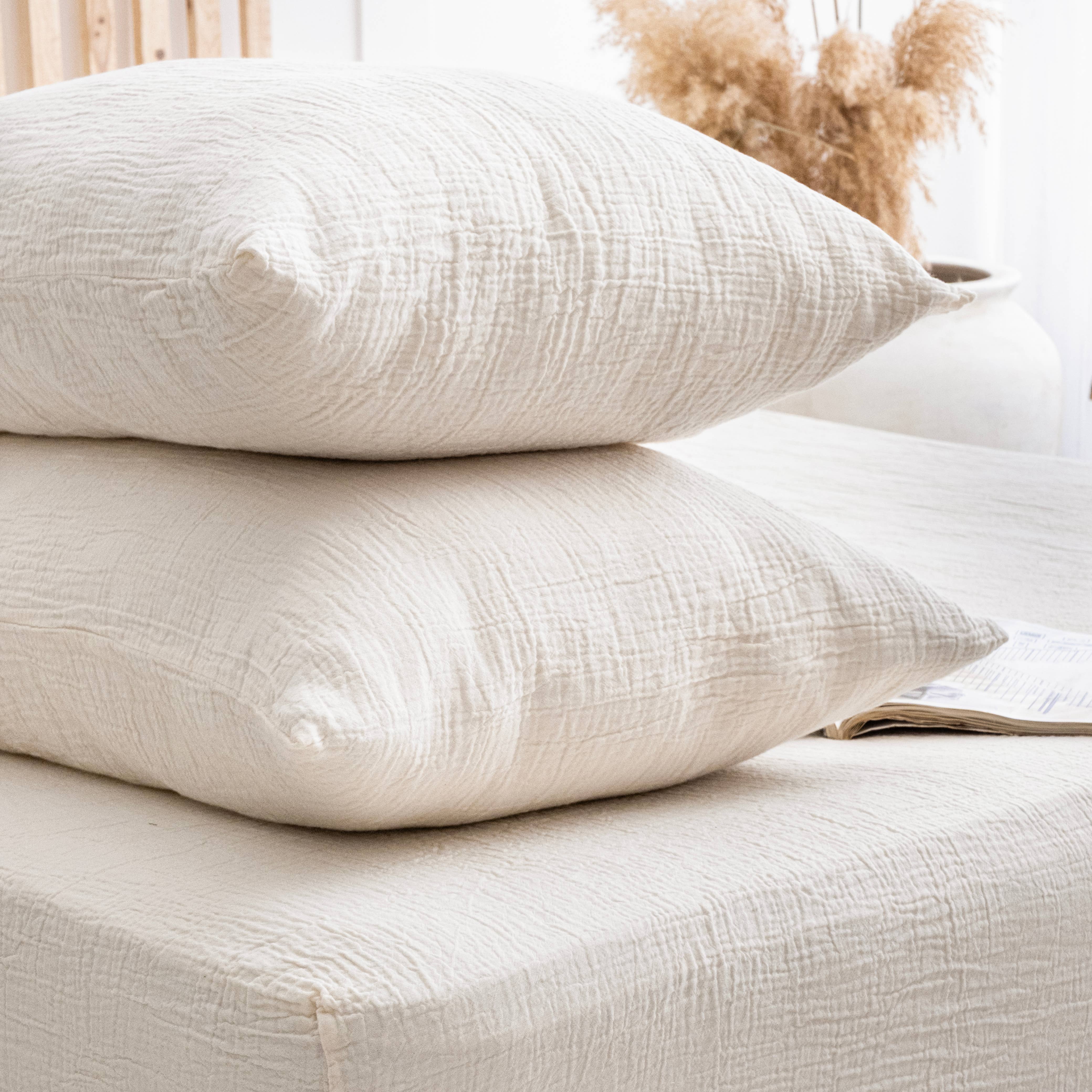 Naturloom - Wholesale Fitted Sheet - Organic Muslin Fitted Sheet GOTS Certified Bedding Set6