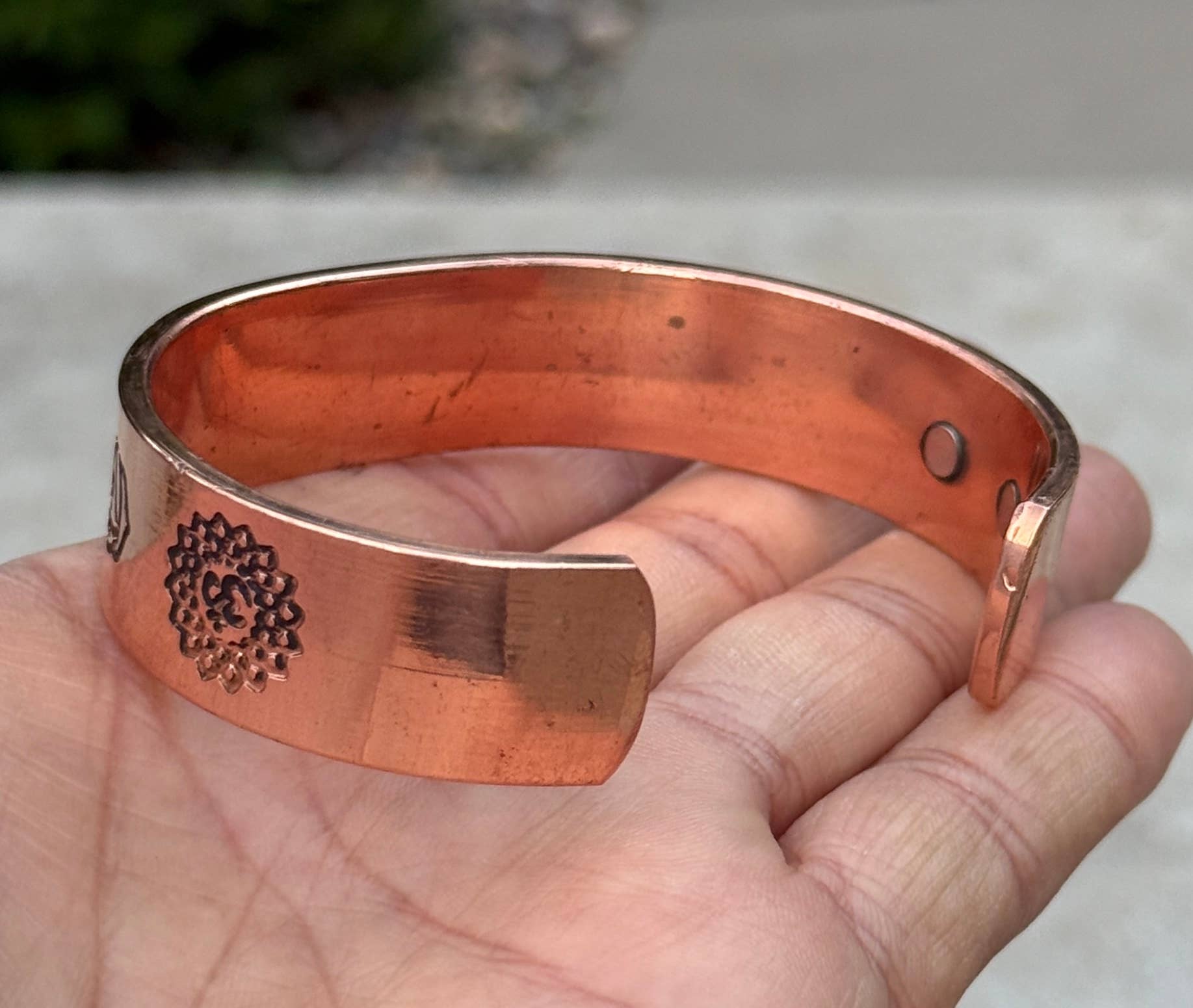 Lungta Imports - Wholesale Cuff Bracelet - Solid Copper Magnetic Therapeutic Bracelet – Adjustable 5