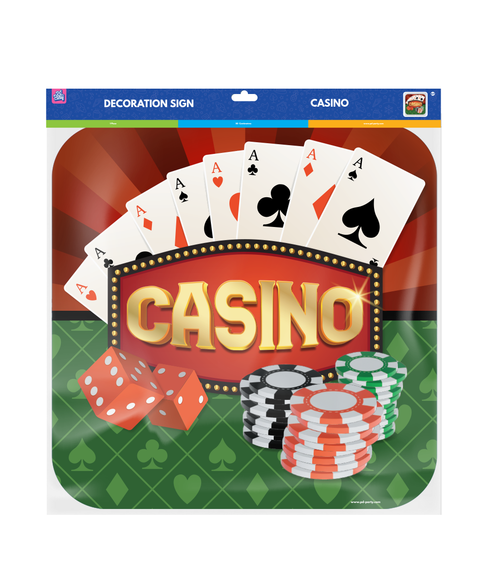 PD Party - Wholesale Bord/bordje - Decoratieschild - Casino1