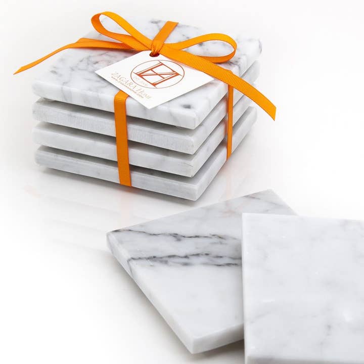 Untersetzer aus Carrara-Marmor für den Großhandel von Zagara home