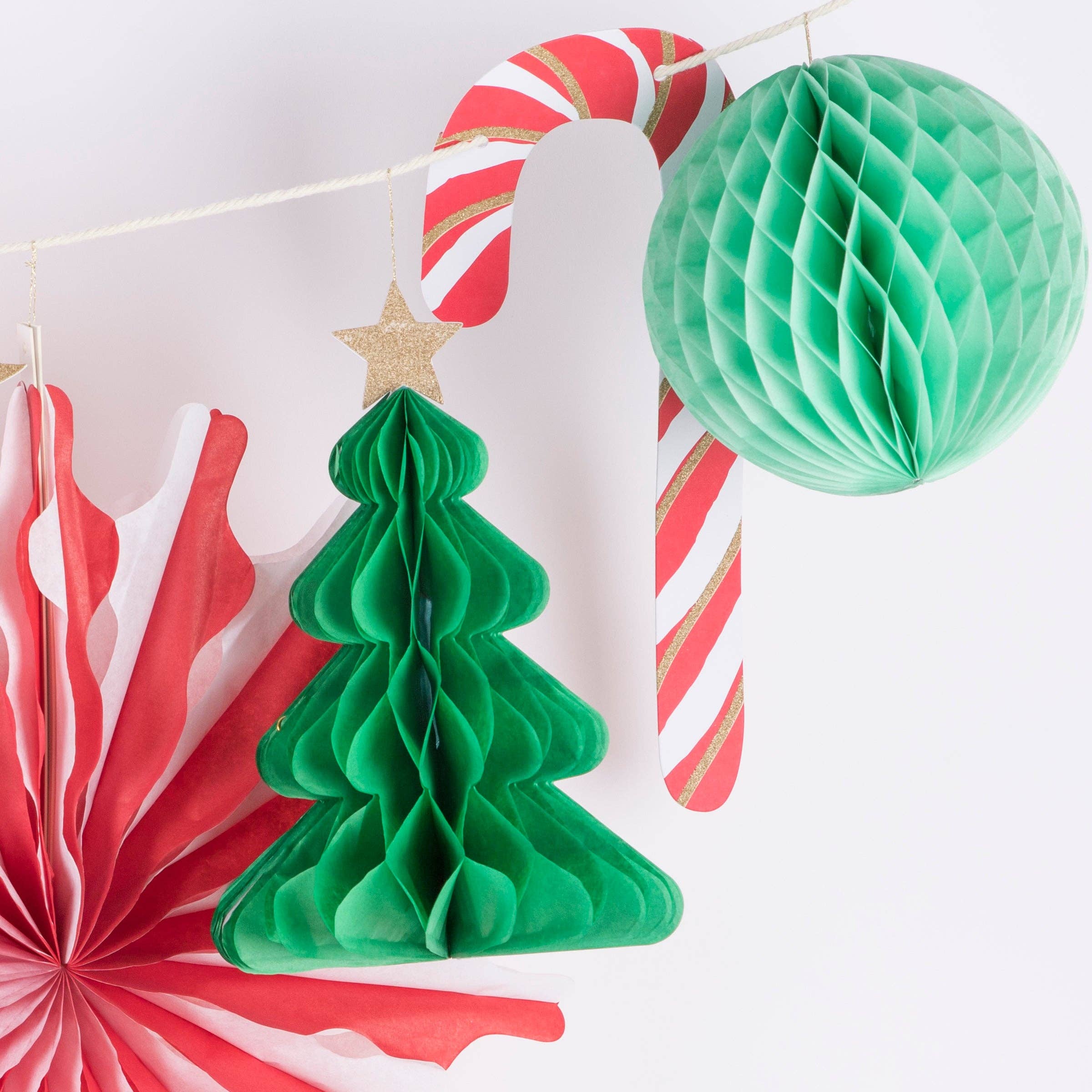Meri Meri - Wholesale Bunting/Garland - Christmas Honeycomb Garland4