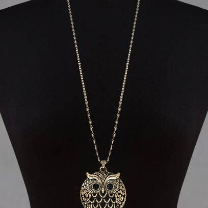 TheTizana - Vente Colliers à pendentif - Aimant coulissant en forme de loupe 6 fois en forme de hibou2