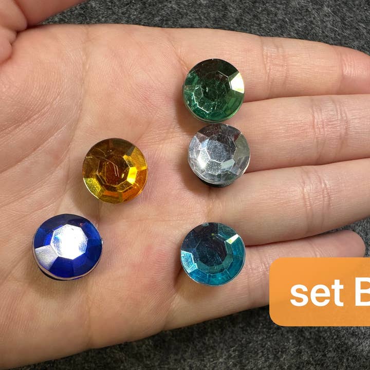 JuliesDecal - Venta al por mayor Accesorio de calzado - Unisex - Coloridos zapatos de cocodrilo especiales y redondos con temática floral, redondos y coloridos.4