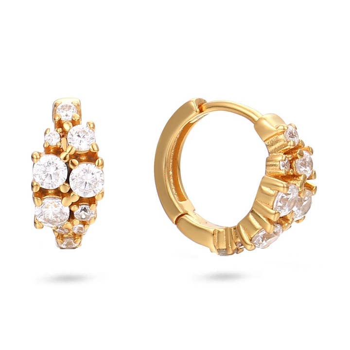 Crystal Cluster Huggies för wholesale av Gold Trip