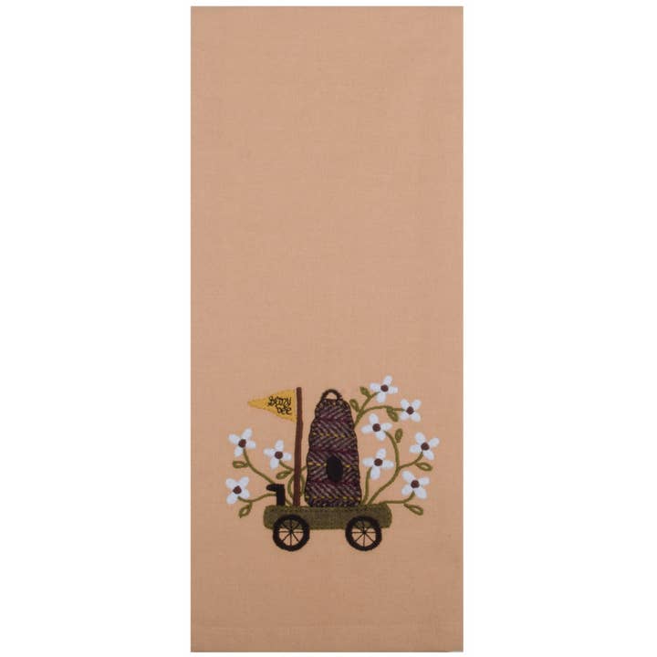 Honey Bee Towel Nutmeg for wholesale by Home Collections by Raghu