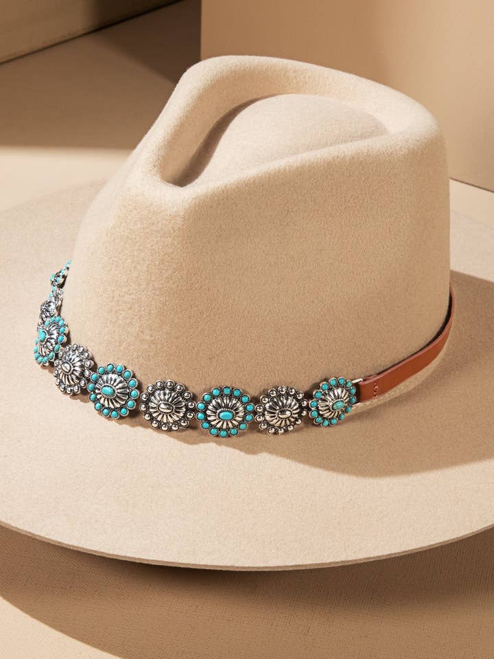 Decorative Western Concho Hat Band for wholesale by Urbanista