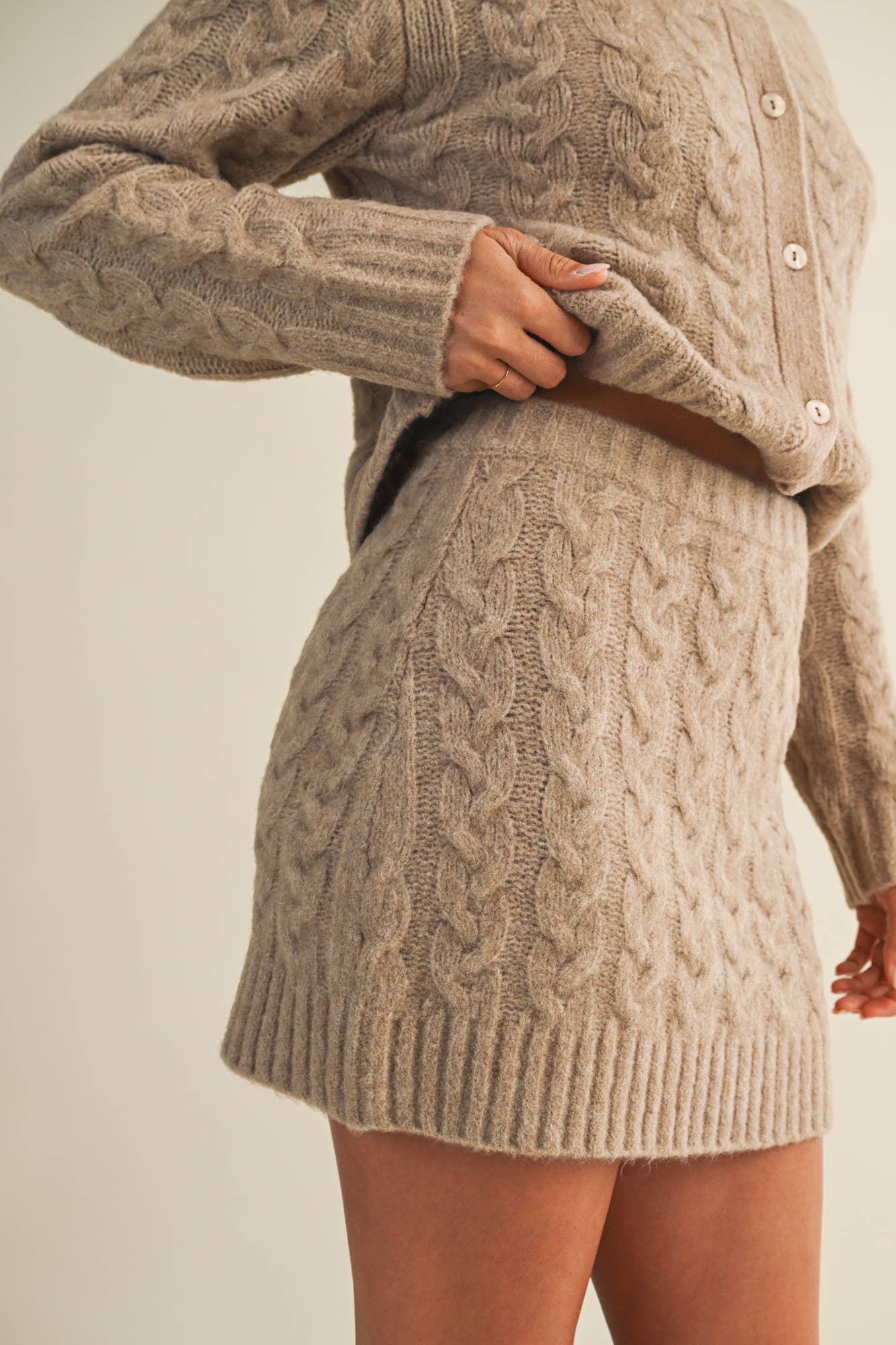 Mustard Seed - Wholesale Skirt - Women's - CABLE SWEATER SKIRT10