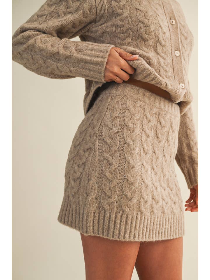 Mustard Seed - Wholesale Skirt - Women's - CABLE SWEATER SKIRT10