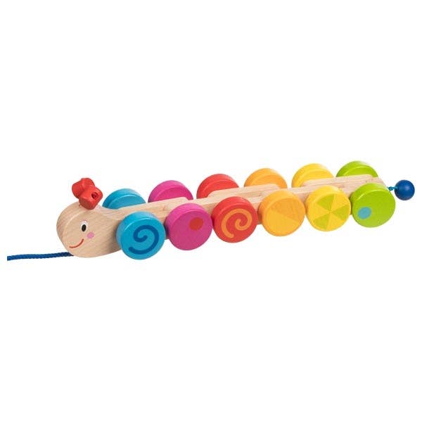Goki America - Wholesale Wood Toy - Kids - Pull-along animal - Caterpillar