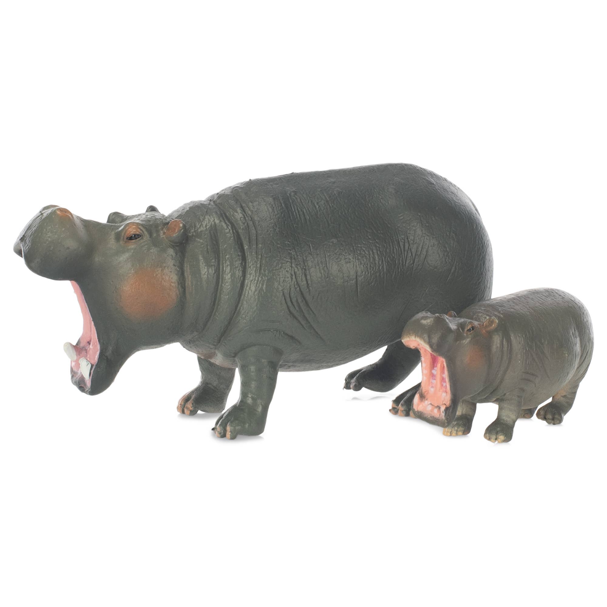 EAST AVENUE - Wholesale Figurine Toy - Kids - Plastic Toy Mom & Baby Hippos0