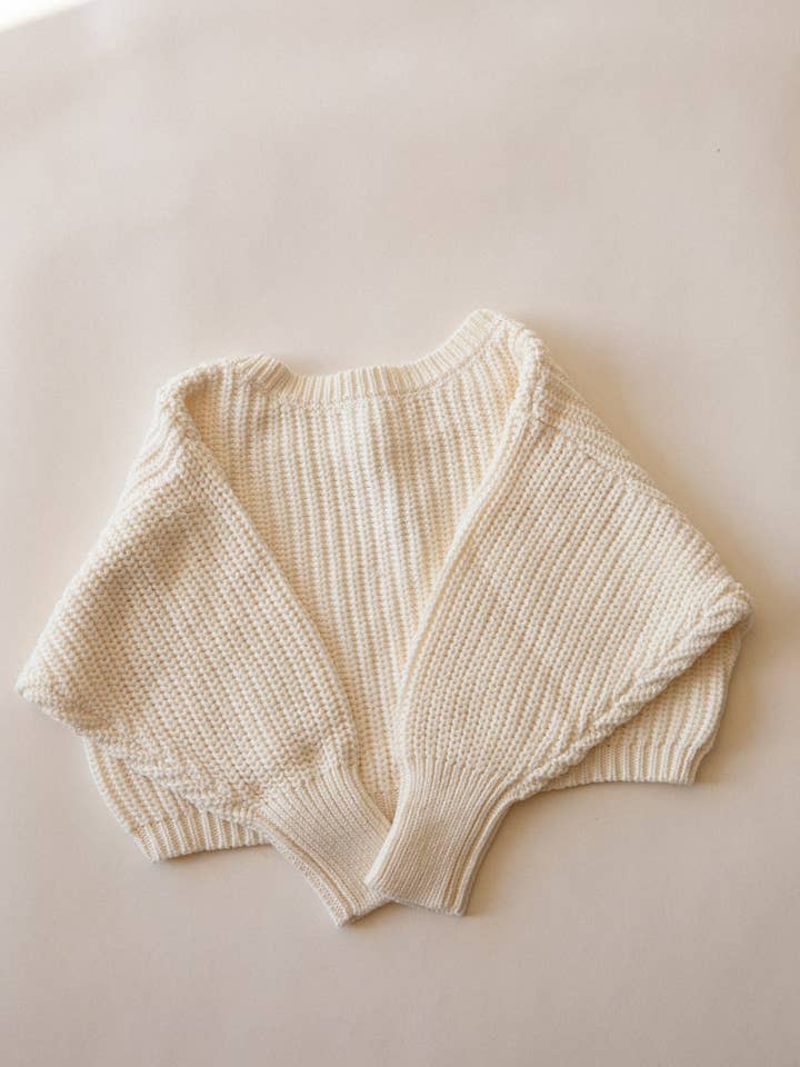 Pull à dos échancré pour FEMMES | Crème pour la vente par Raised By Water