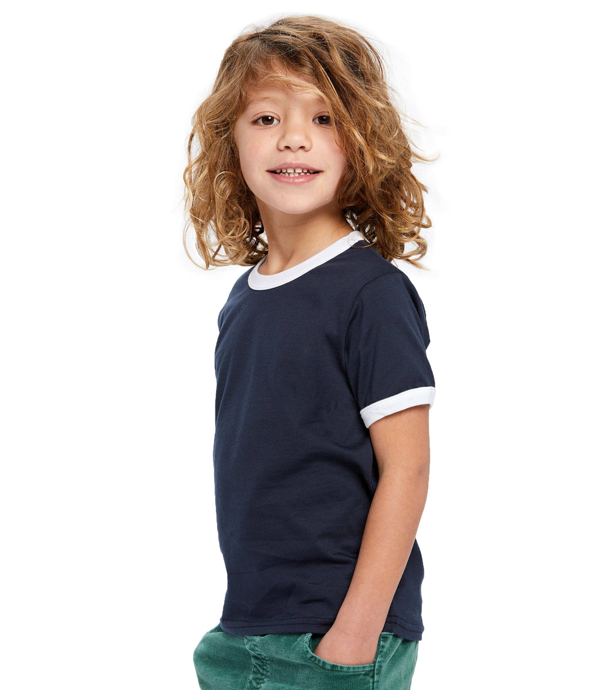 US Blanks - Wholesale T-Shirt - Kids - Kid's Classic Ringer Tee18