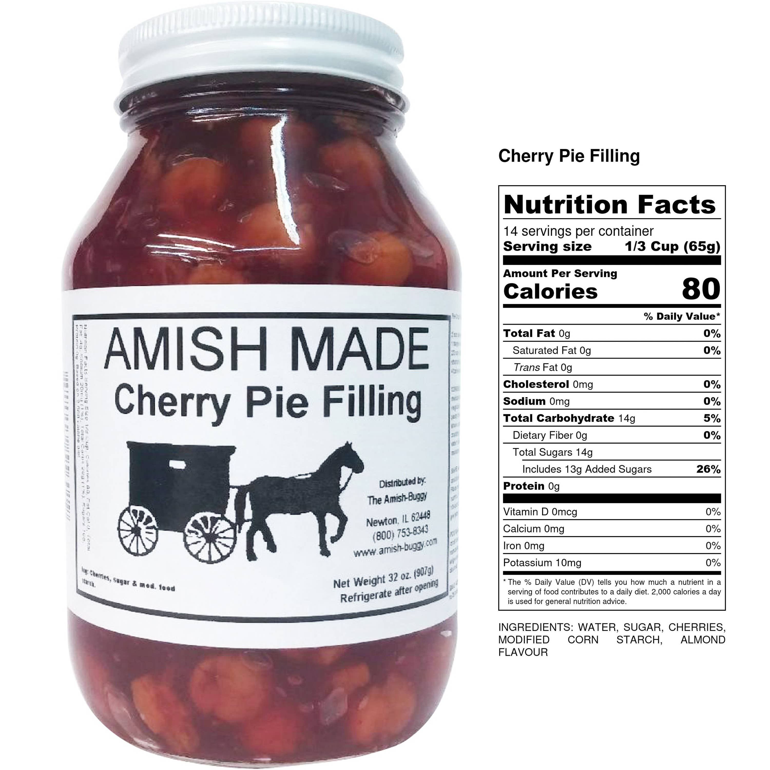 Arndt's Fudgery LLC - Wholesale Jam/Jelly - Amish Pie Filling - 32 Oz Jar1