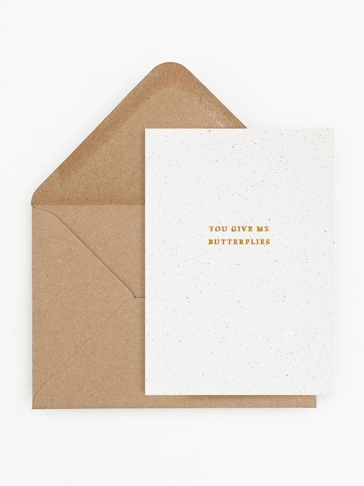 Du gibst mir Schmetterlinge Folienkarte für den Großhandel von studio thirty two