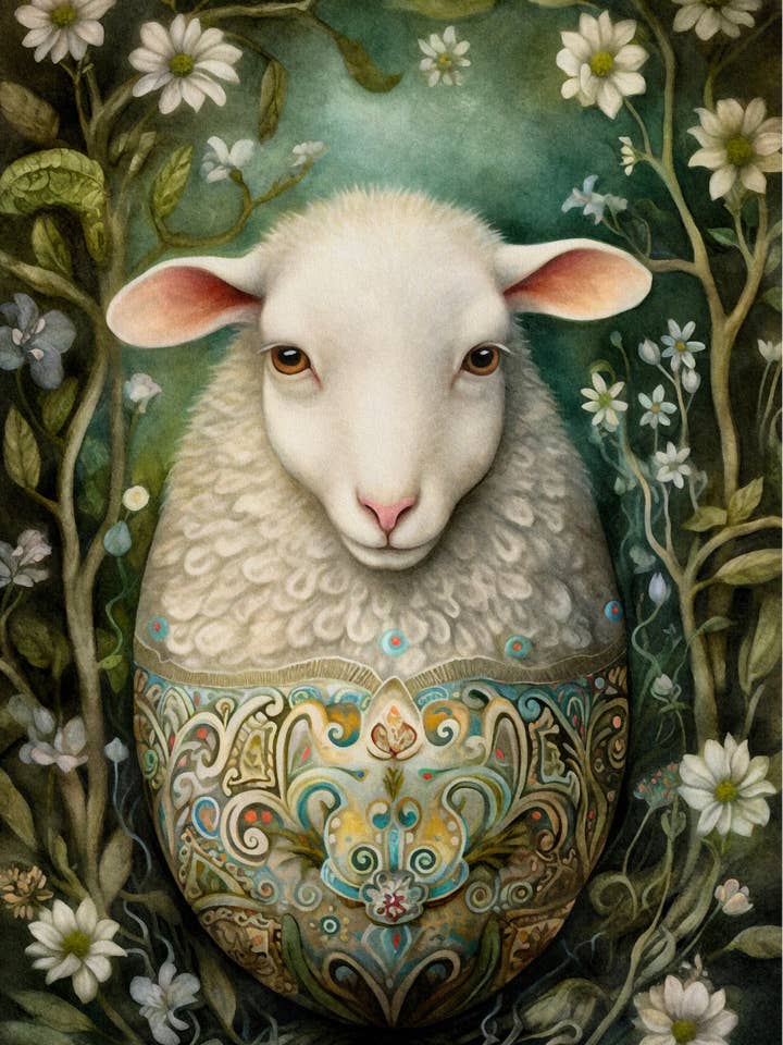 Huevos de Pascua: oveja | Fripperies para venta al por mayor de Fripperies