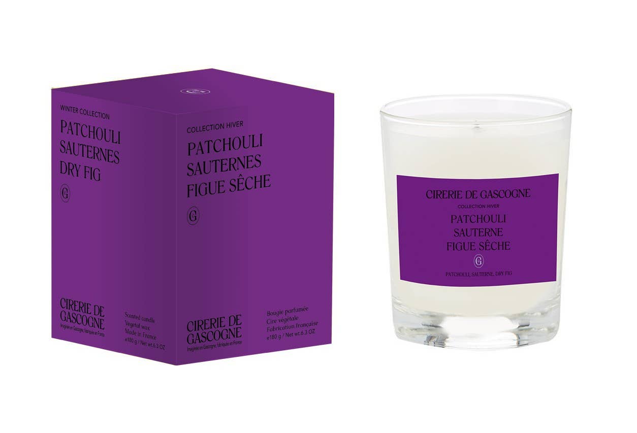 Cirerie de Gascogne (US/CAN)-Distributed by Scents of Europe - Wholesale Jar/Filled Candle - *BUY1GET1* Patchouli, Sauternes, Dry Fig Blend Candle1