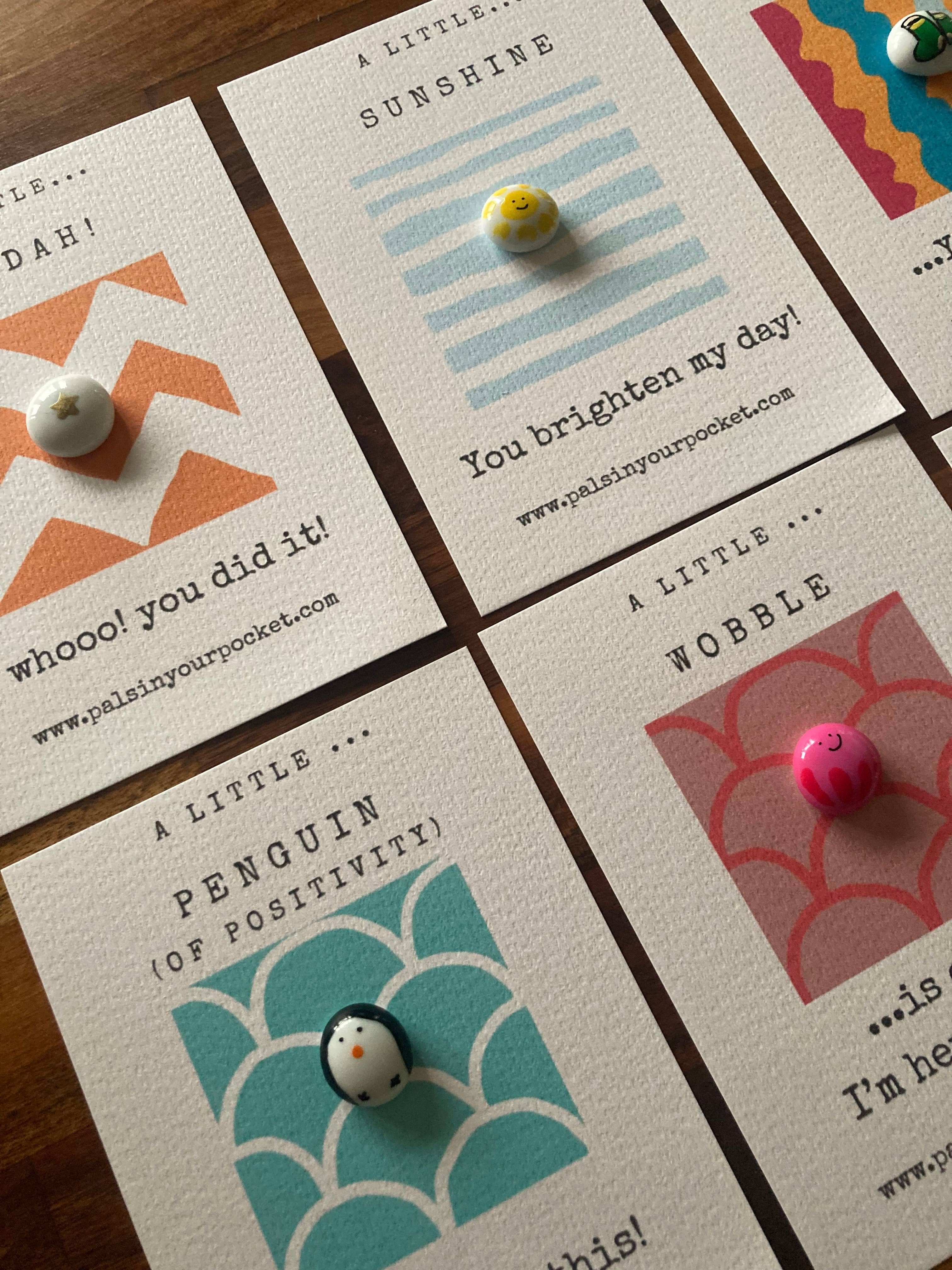 Pals in your Pocket - Wholesale Keepsake Coin/Token - Don’t Worry. Self Care Pebble. A Little Wobble. Comfort Rock1