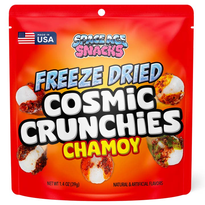 Chamoy Cosmic Crunchies gefriergetrocknete Süßigkeiten 1,4 Unze für den Großhandel von Space Age Snacks