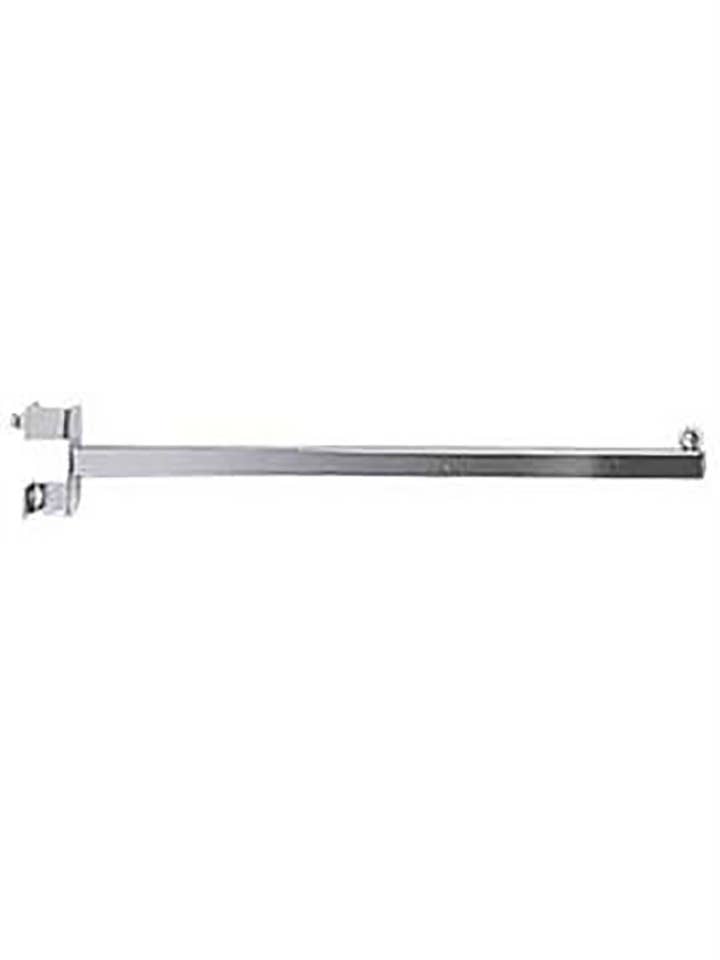 Straight Clamp-On Chrome Clothing Rack Add-On Arm for wholesale by Store Supply Warehouse
