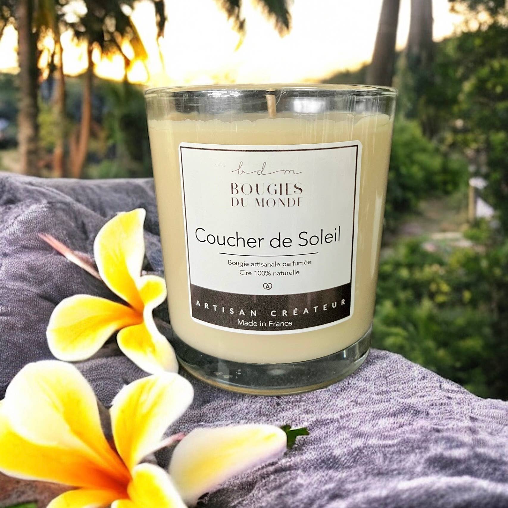 Bougies Du Monde - Vente Bougie en bocal - Bougie parfumée Coucher de Soleil1