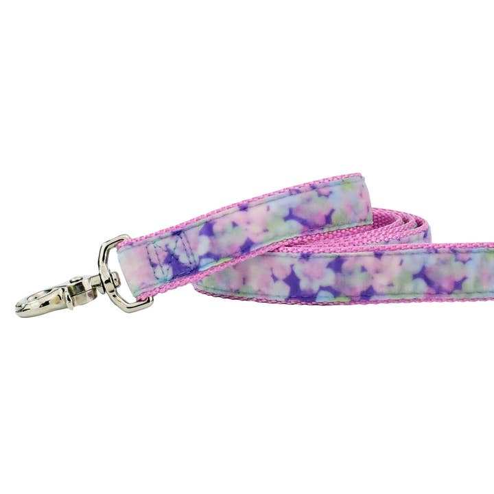 Hydrangea Velvet Essential Dog Leash for wholesale by 2 Hounds Design