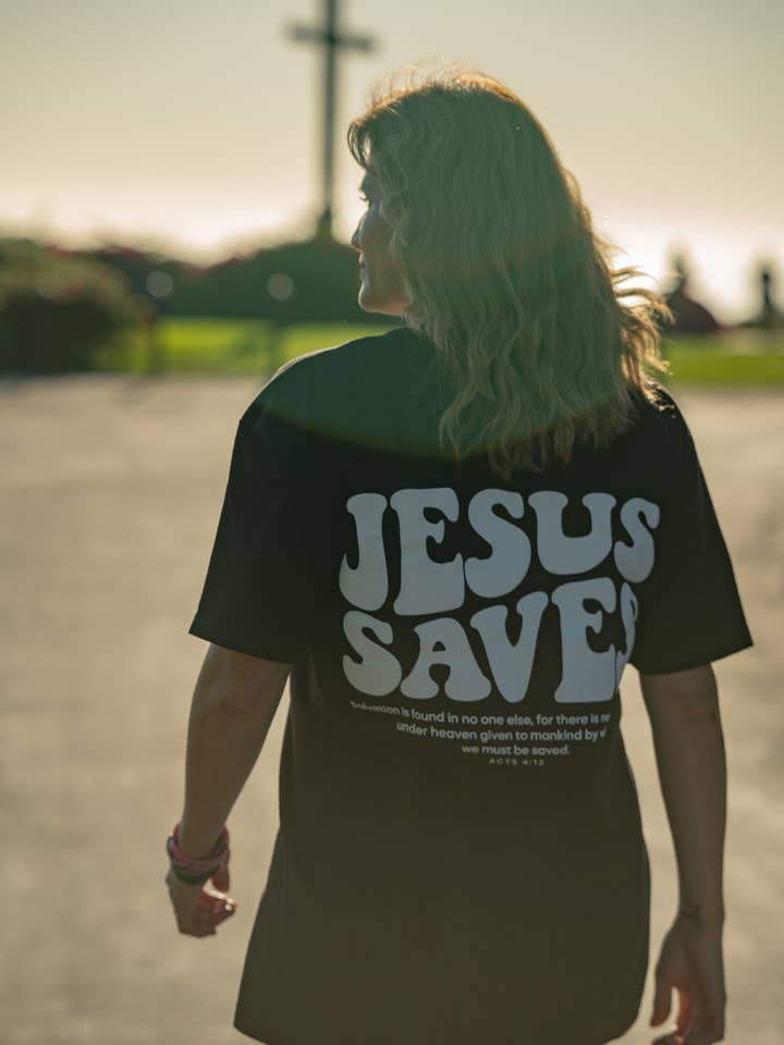 Jesus Saves Unisex T-shirt for wholesale by The Good News Apparel