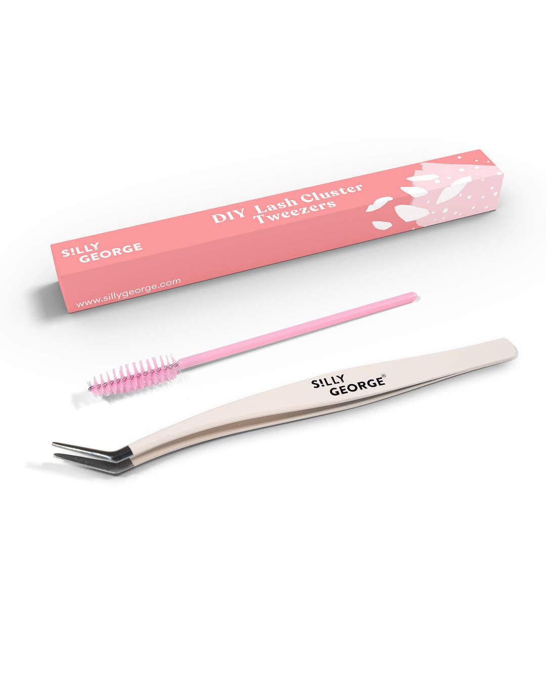 Silly George – Großhandel Pinzetten – Cluster-Wimpernpinzette zum Selbermachen mit Spoolie