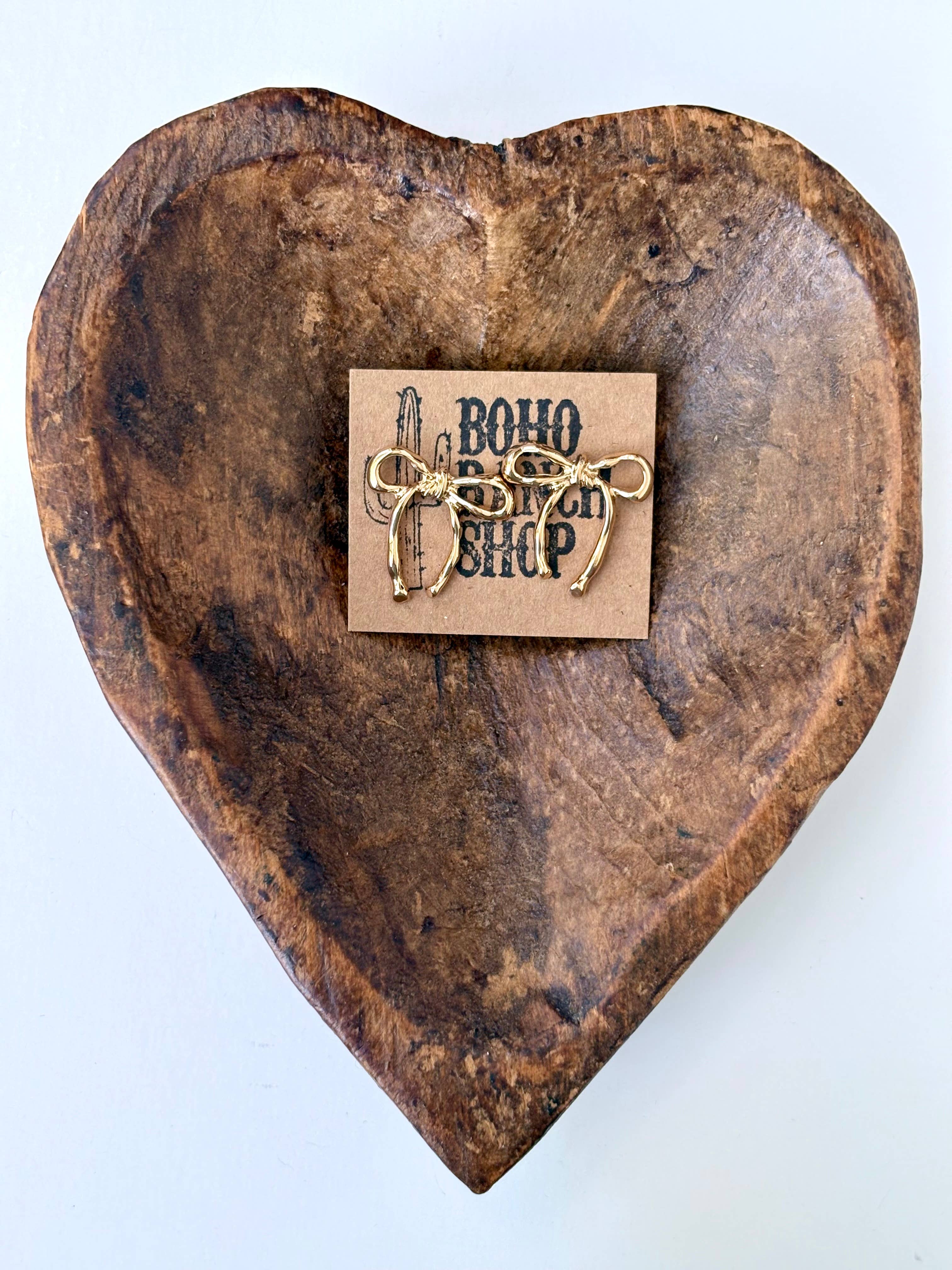 Boho Ranch Shop - Wholesale Stud/Post Earrings - Western Style Coquette Bow, Ribbon Stud Earrings3