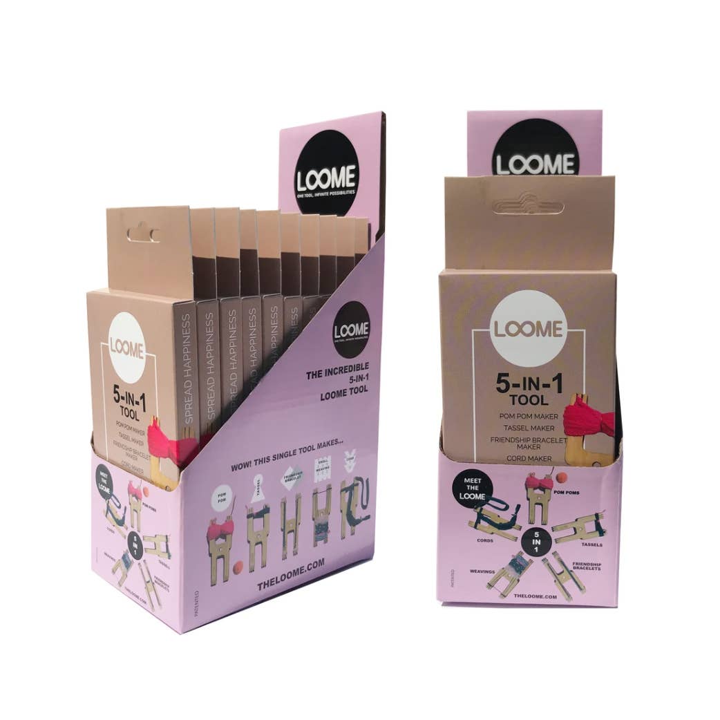 Loome - Venta al por mayor Kit de manualidades - 5-EN-1 Pom Pom Maker - Modelo de robot11