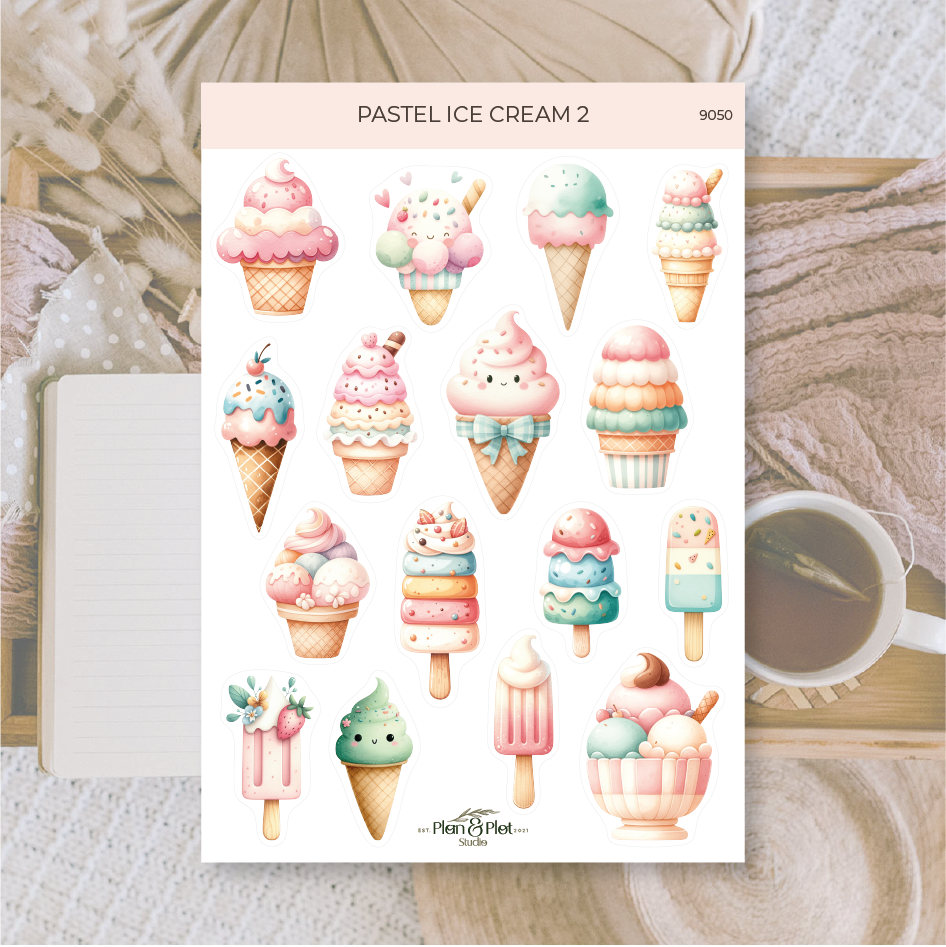 Plan & Plot Studio - Wholesale Sticker - Pastel ice cream 2 | Stickers0