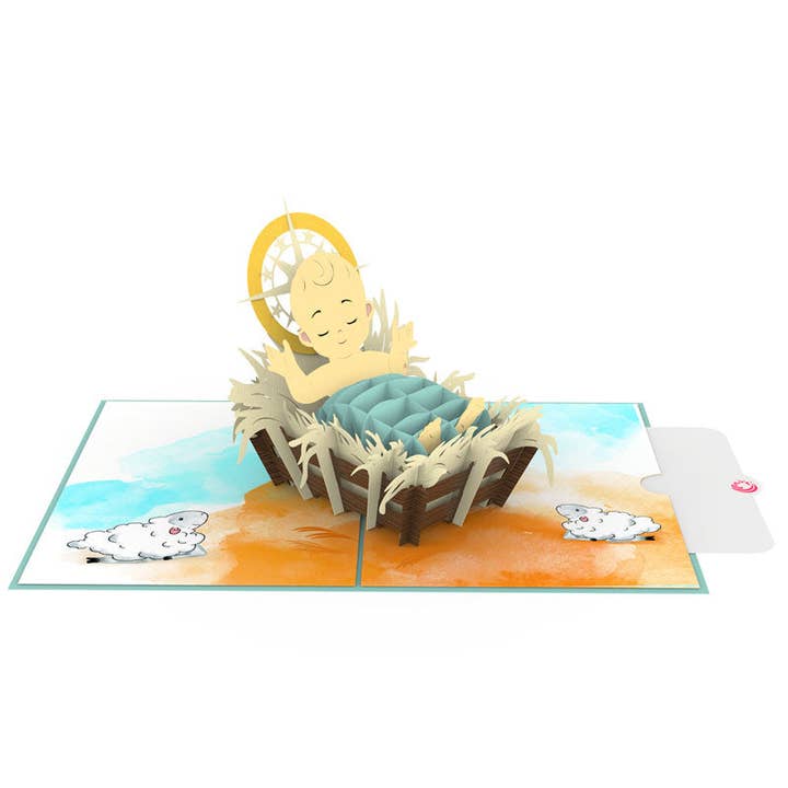 Unipop Cards, LLC – wholesale Julkort – Emmanuel Popup-julkort - Popup-julkort