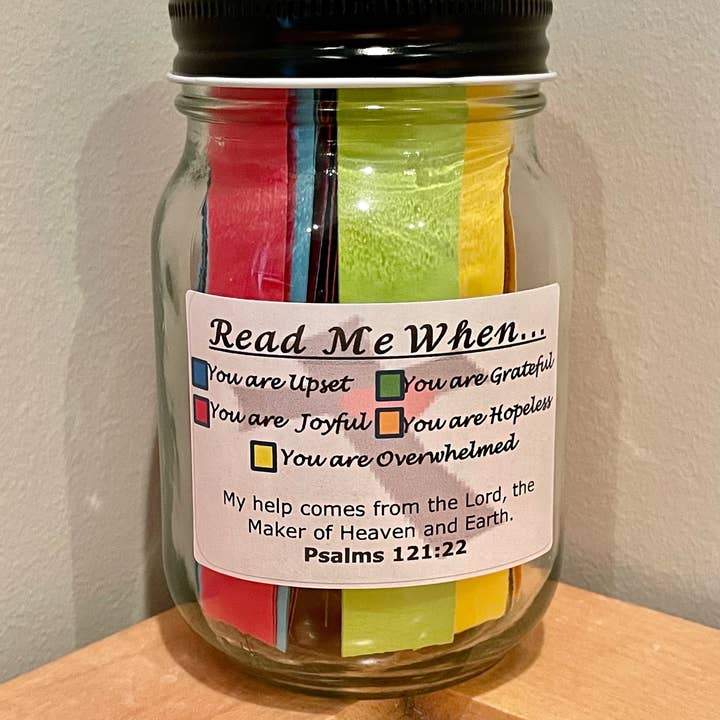 Joy Sparks Designs - Venta al por mayor Tarros - Versículos de la Biblia en un frasco: escritura codificada por colores