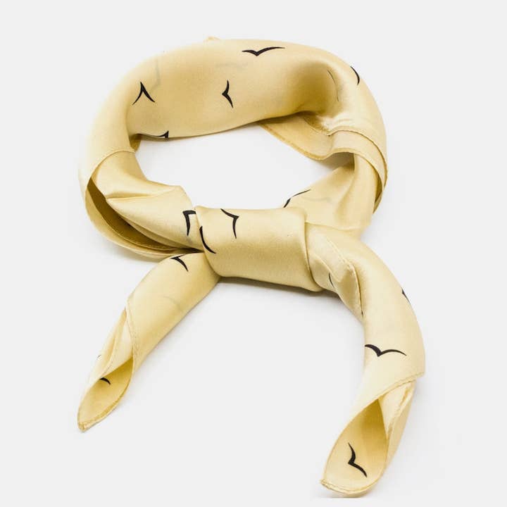 Prague Sidensjal 50x50cm Gelb für den Großhandel von 7East